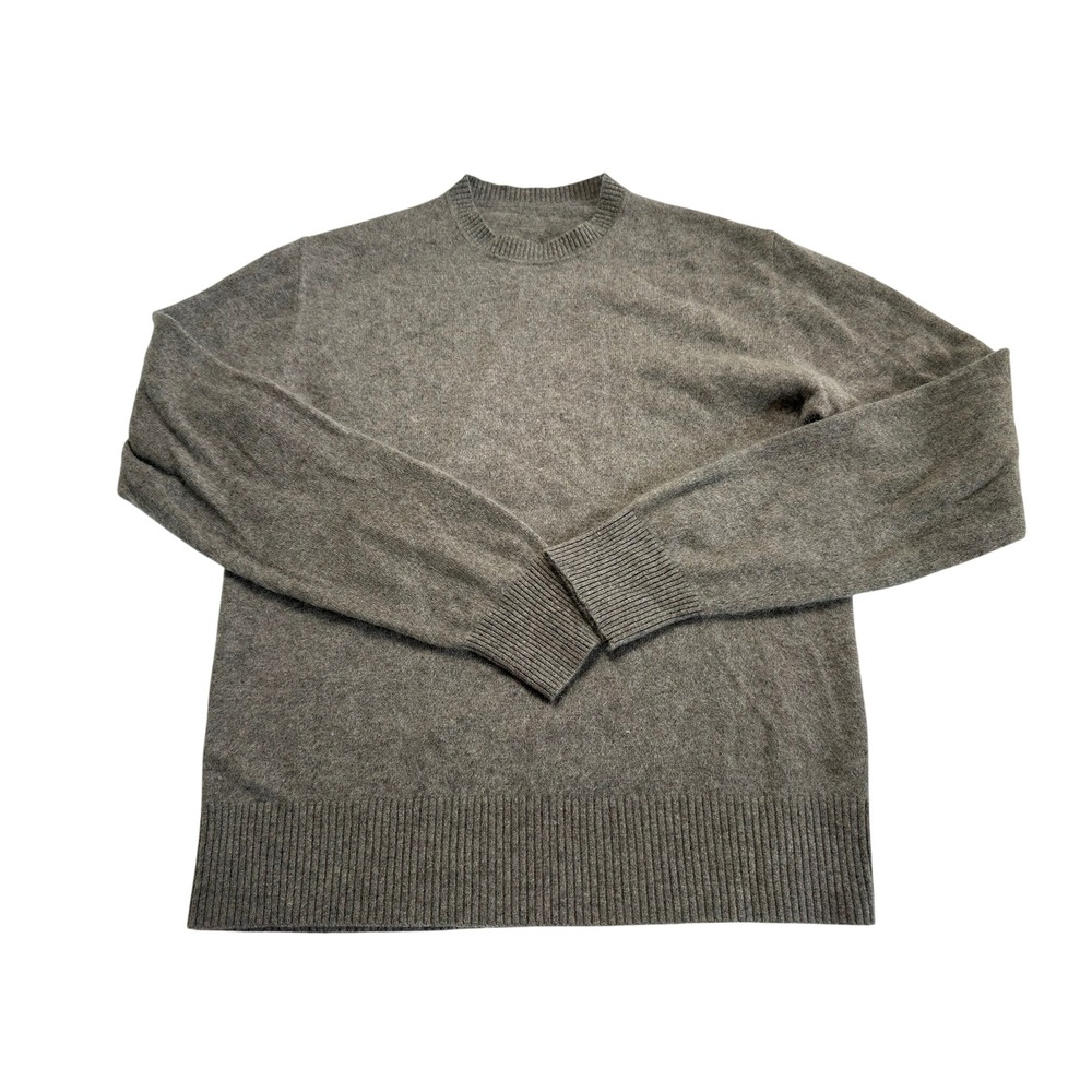 Hugo Boss Sweater Mens S Brown Good 100% Cashmere Crewneck Knit Pullover